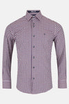 Nick Wine Long Sleeve Shirt By Benetti Menswear