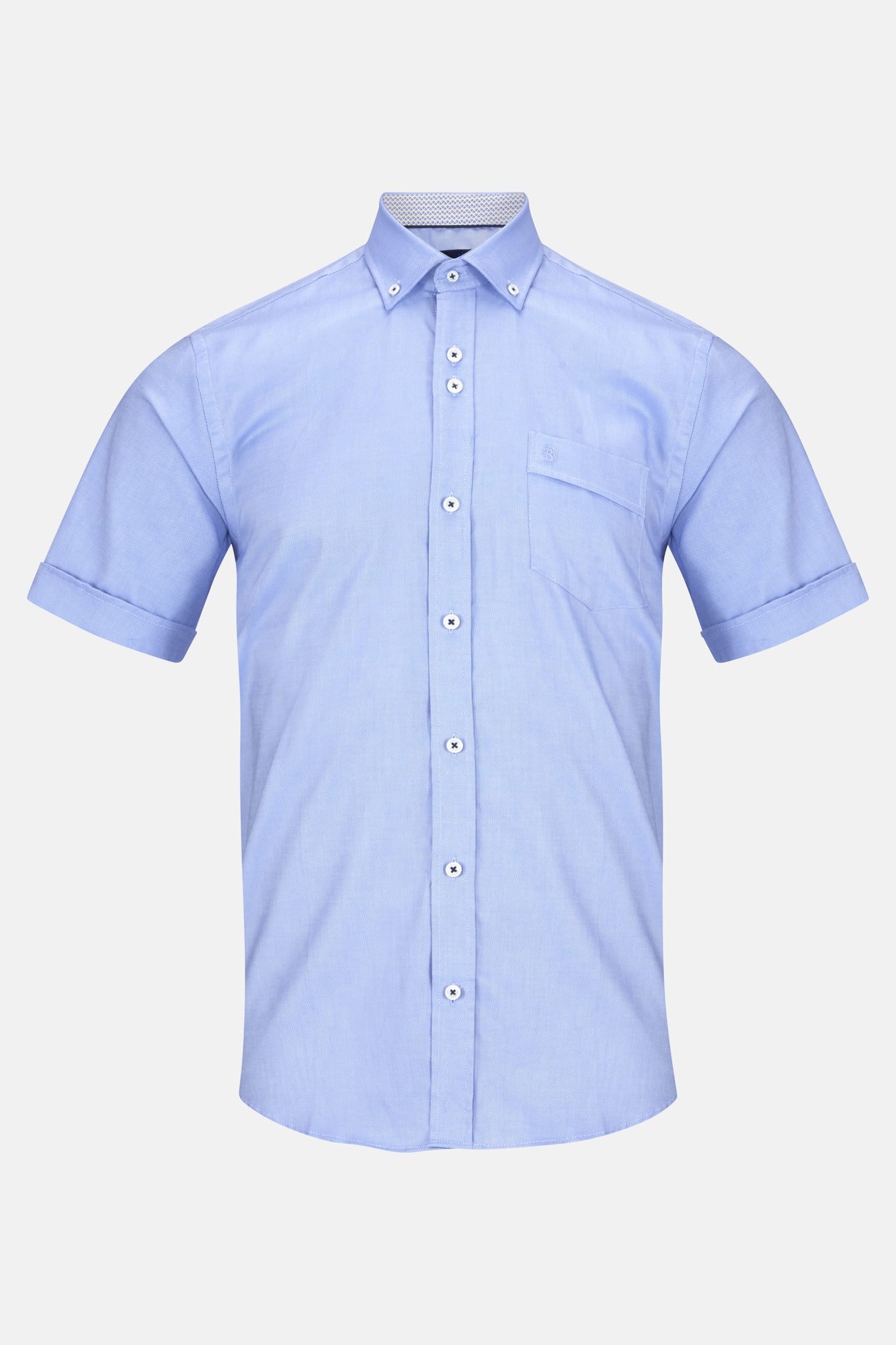 Noah Blue Short Sleeve Shirt By Benetti Menswear 