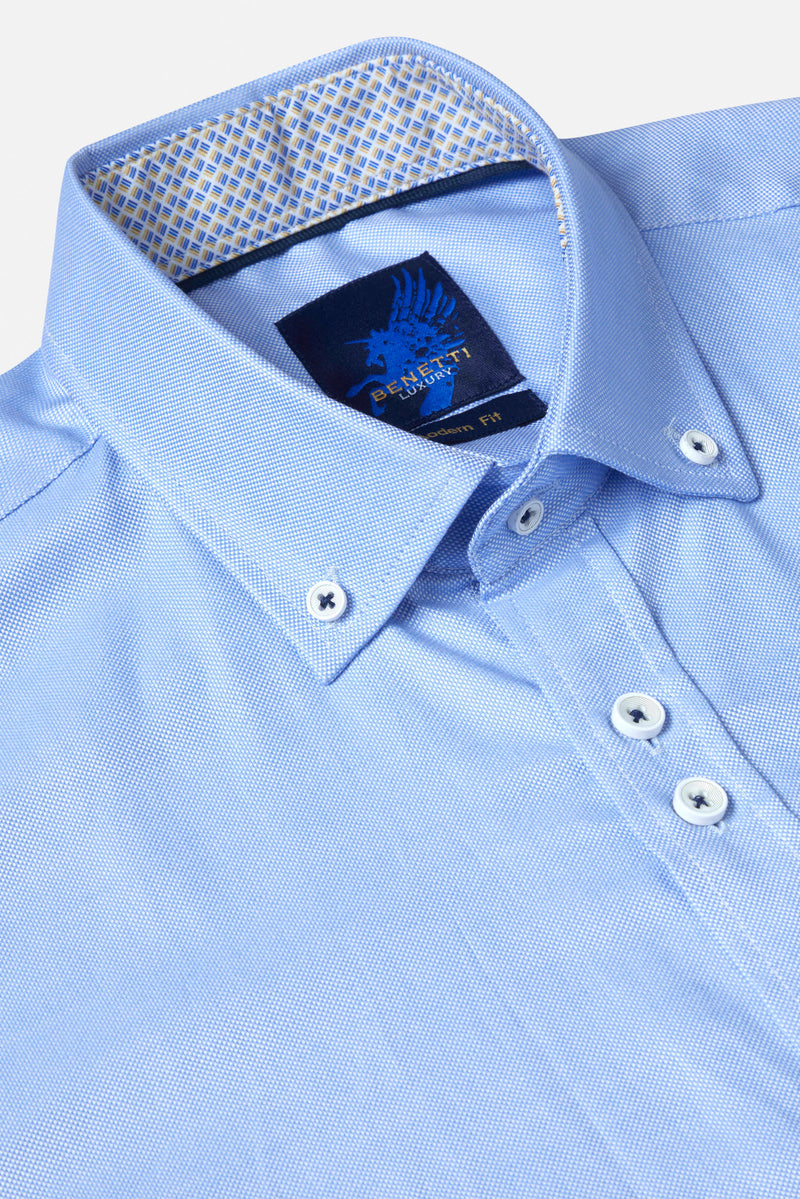 Noah Blue Short Sleeve Shirts By Benetti Menswear 