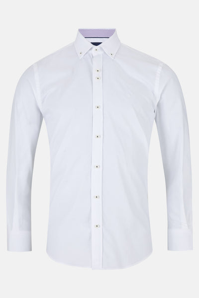 Noah White L/S Shirt By Benetti Menswear