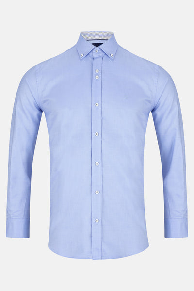 Noah Blue Long Sleeved Shirt By Benetti Menswear