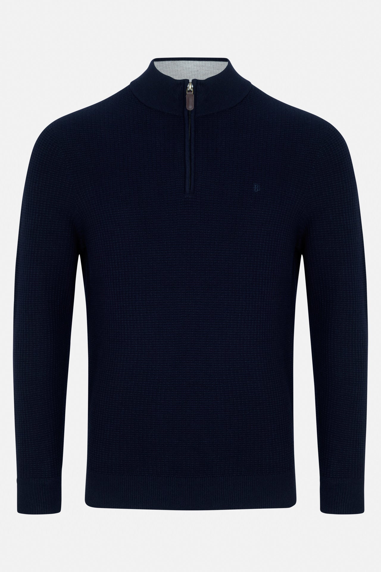 Oliver Navy Qtr Zip