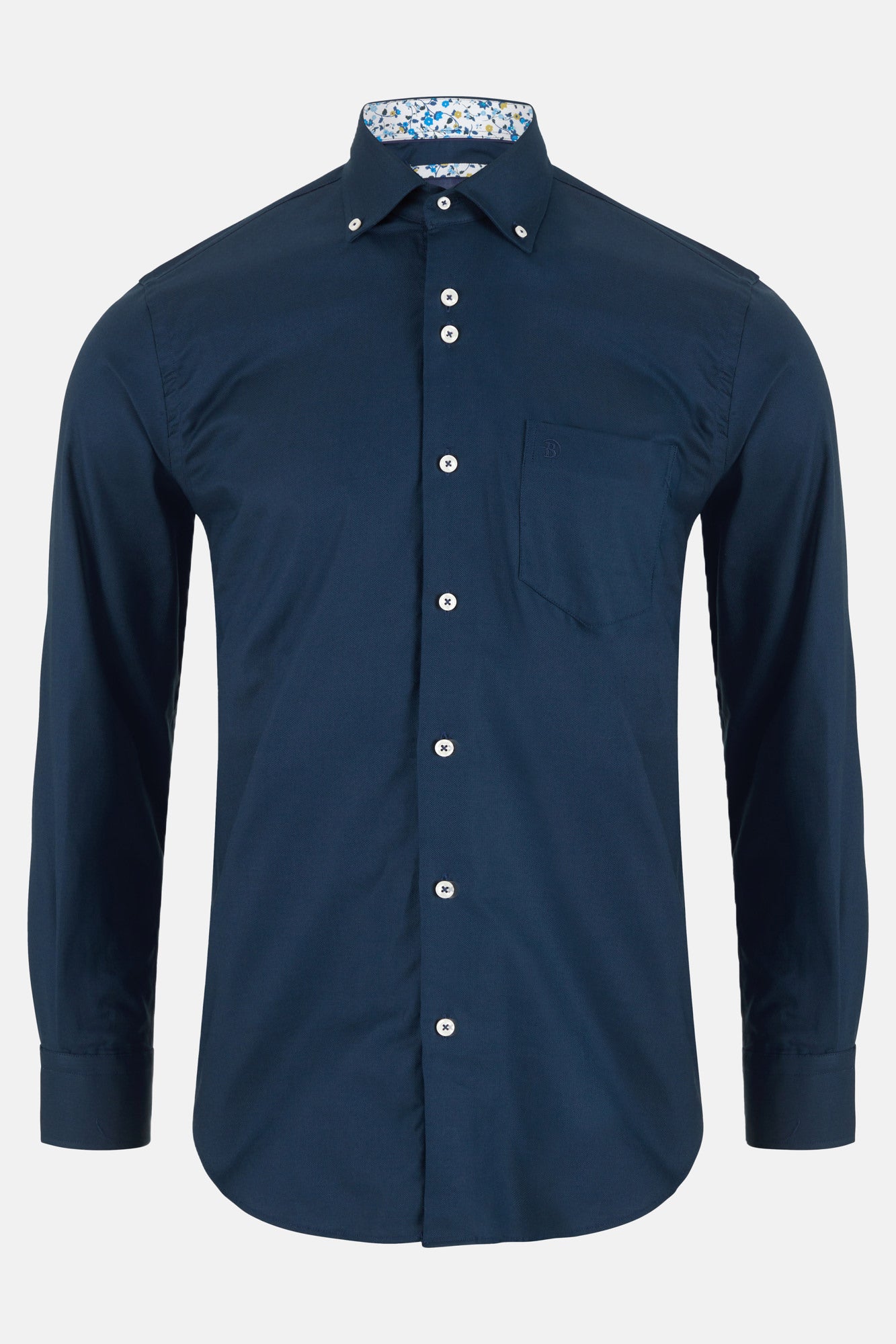 Benetti Oxford Navy Long Sleeve Shirt 