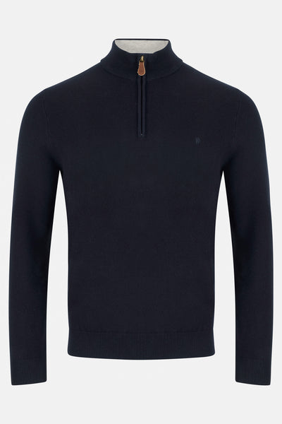 Quinn Navy Qtr Zip By Benetti Menswear