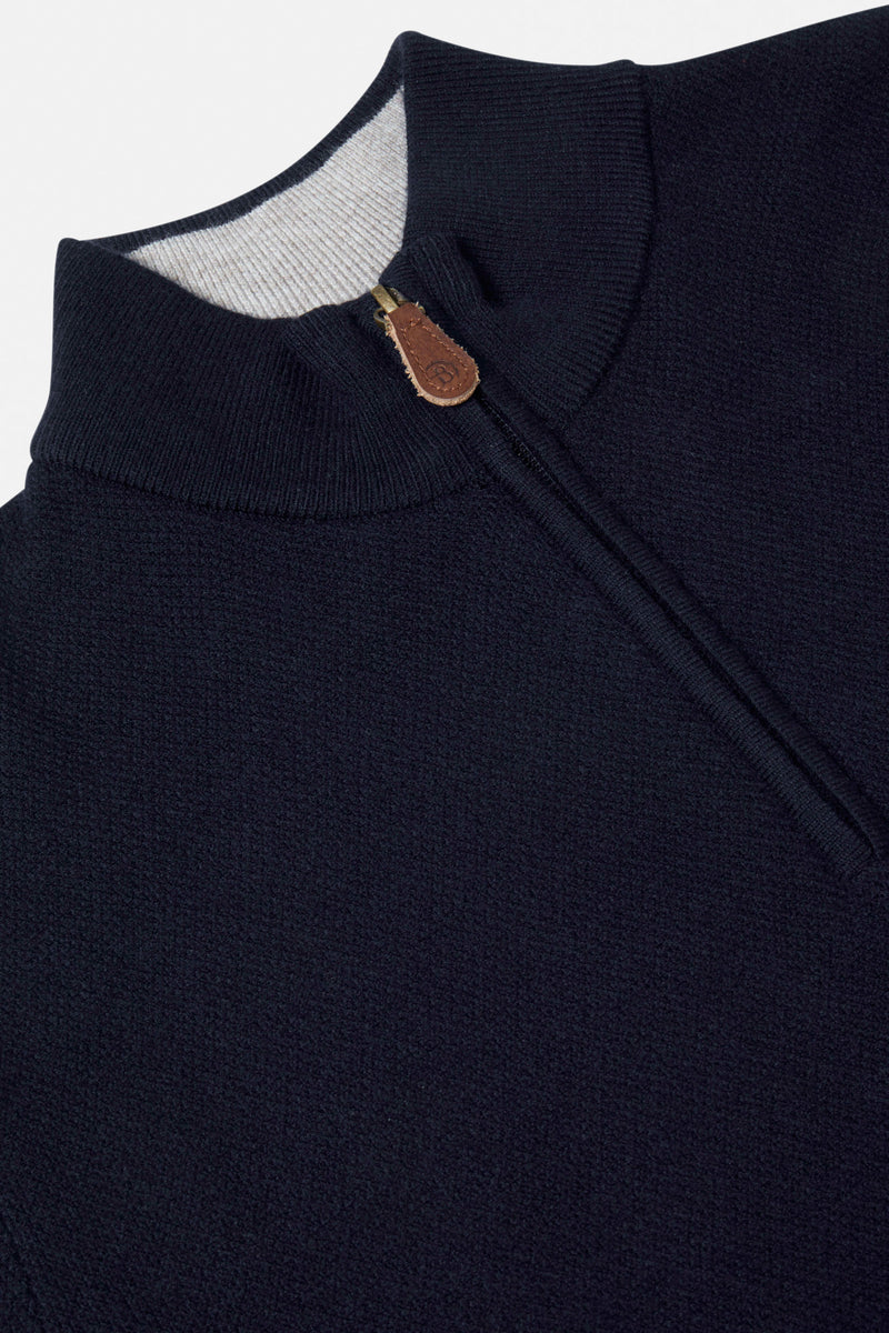 Quinn Navy Qtr Zip