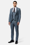 Scott Blue 3pc Slim Fit Suit 01