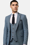 Scott Blue 3pc Slim Fit Suit 03