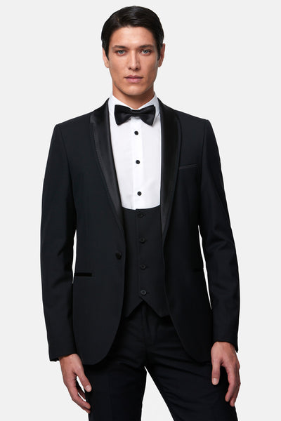 3PC Black Shawl Tuxedo By Benetti Menswear
