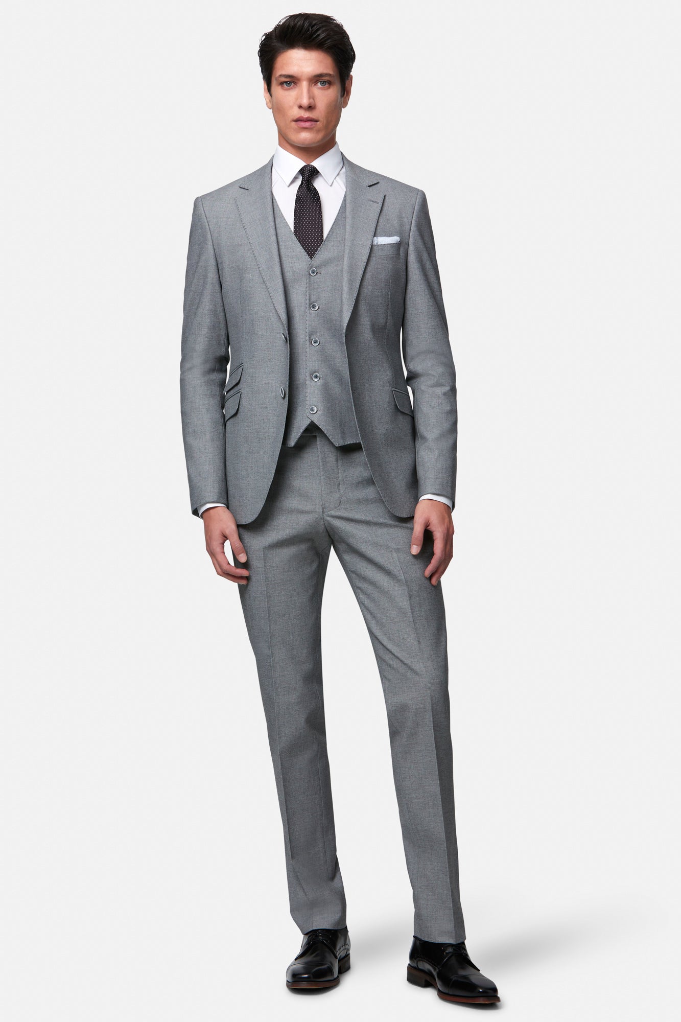 Stanley Silver 3PC Suit By Benetti Menswear 