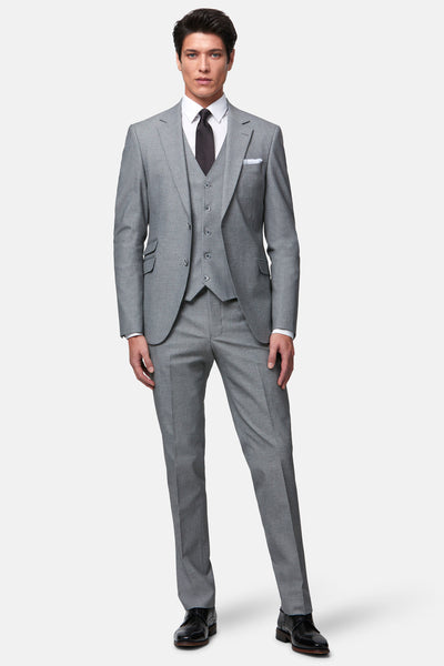 Stanley Silver 3PC Suit By Benetti Menswear
