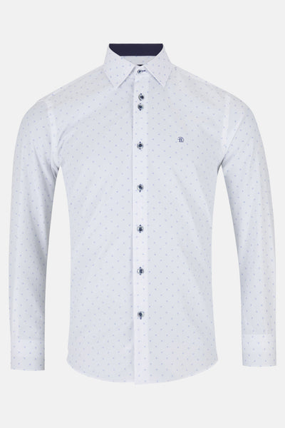 Theo Blue L/S Shirt By Benetti Menswear