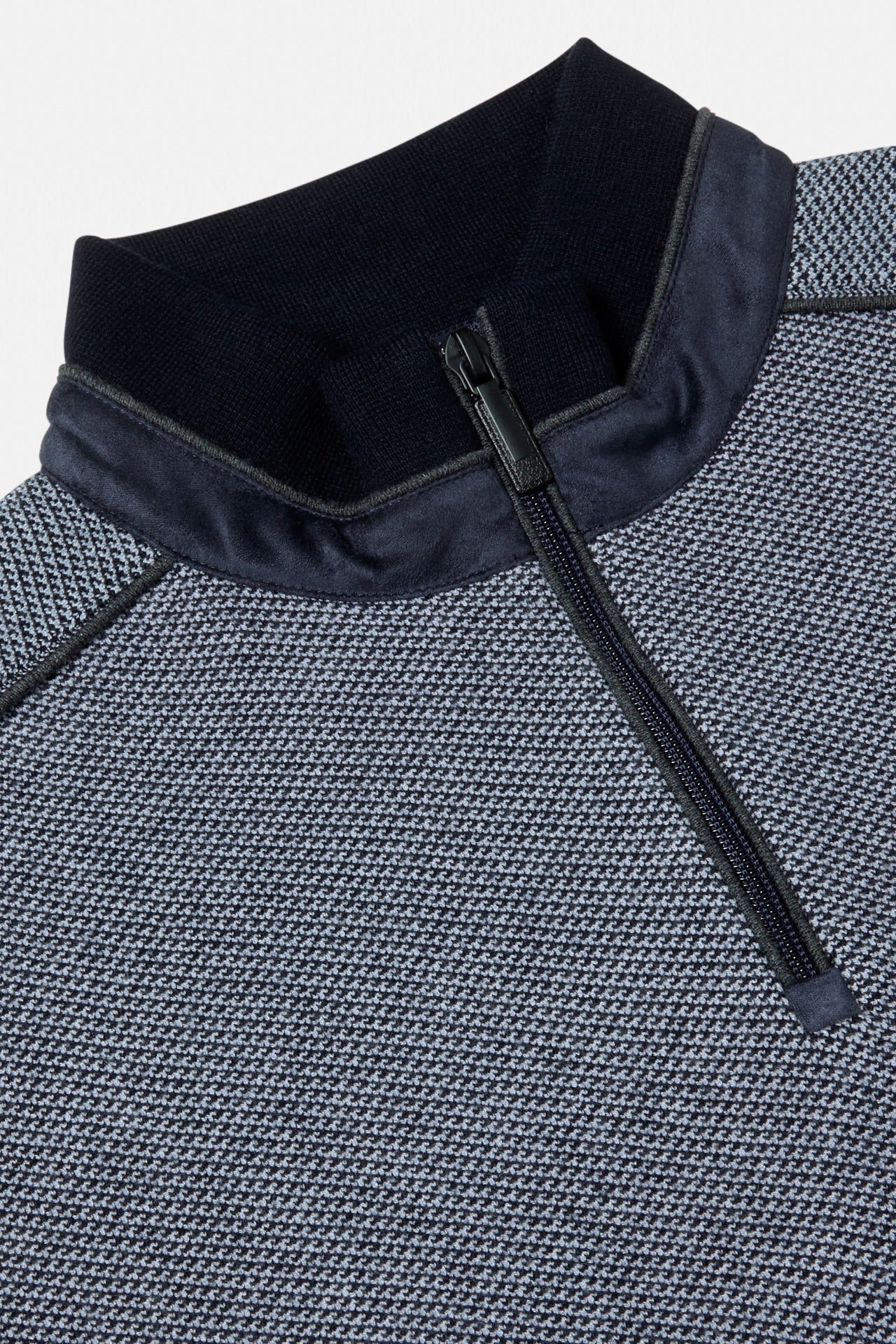 Troy Navy Qtr Zip