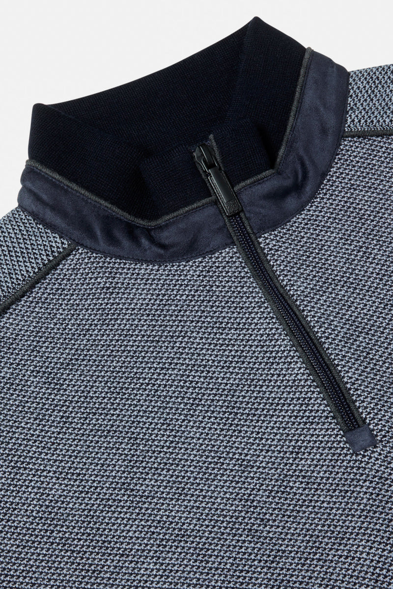 Troy Navy Qtr Zip
