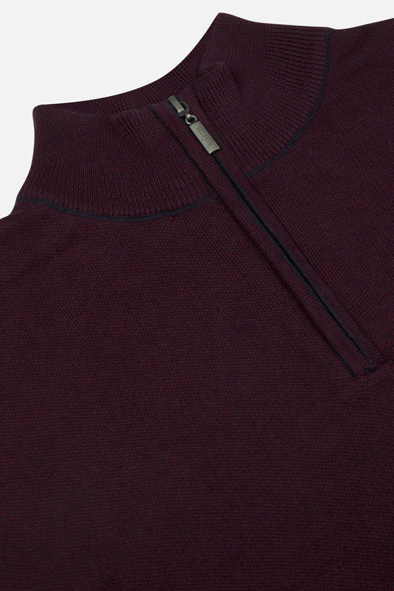 Verona Qtr Zip Plum 