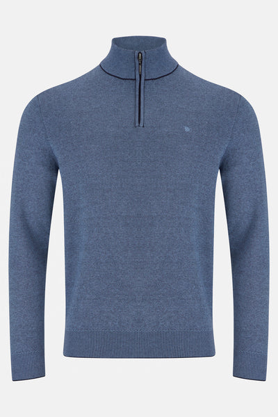 Verona Quarter Zip Smoke