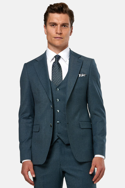 Aston Teal 3 Piece Benetti Menswear Suit