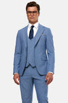 Lotus 3 Piece Blue Benetti Menswear Suit