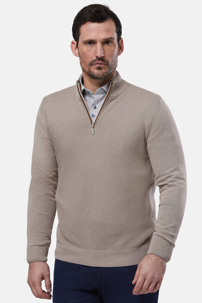 Quarter Zip Sweater By Benetti Menswear
