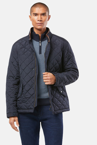 Brutus Navy Quilted Jacket