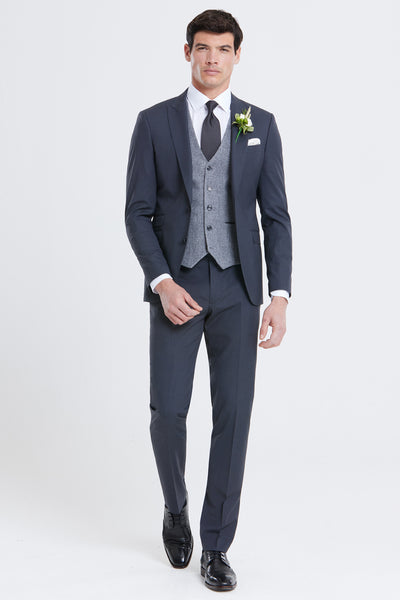 Jonny Charcoal Three Piece Suit