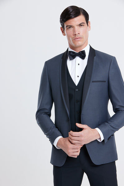 Elton Grey Tuxedo Wedding Jacket