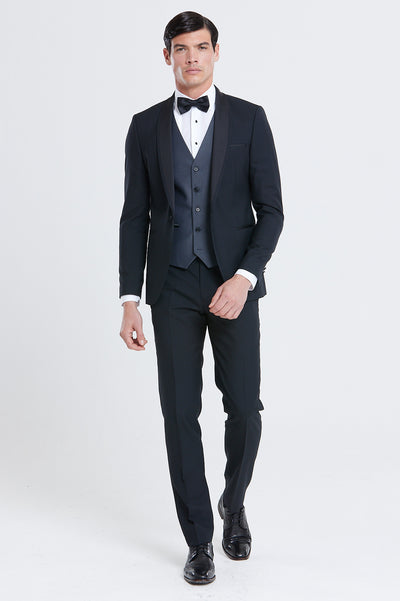 Elton Grey Tuxedo Waistcoat