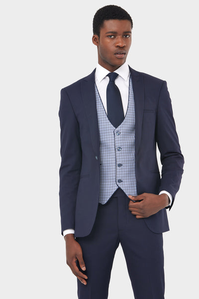 Karl Check Waistcoat By Benetti Menswear