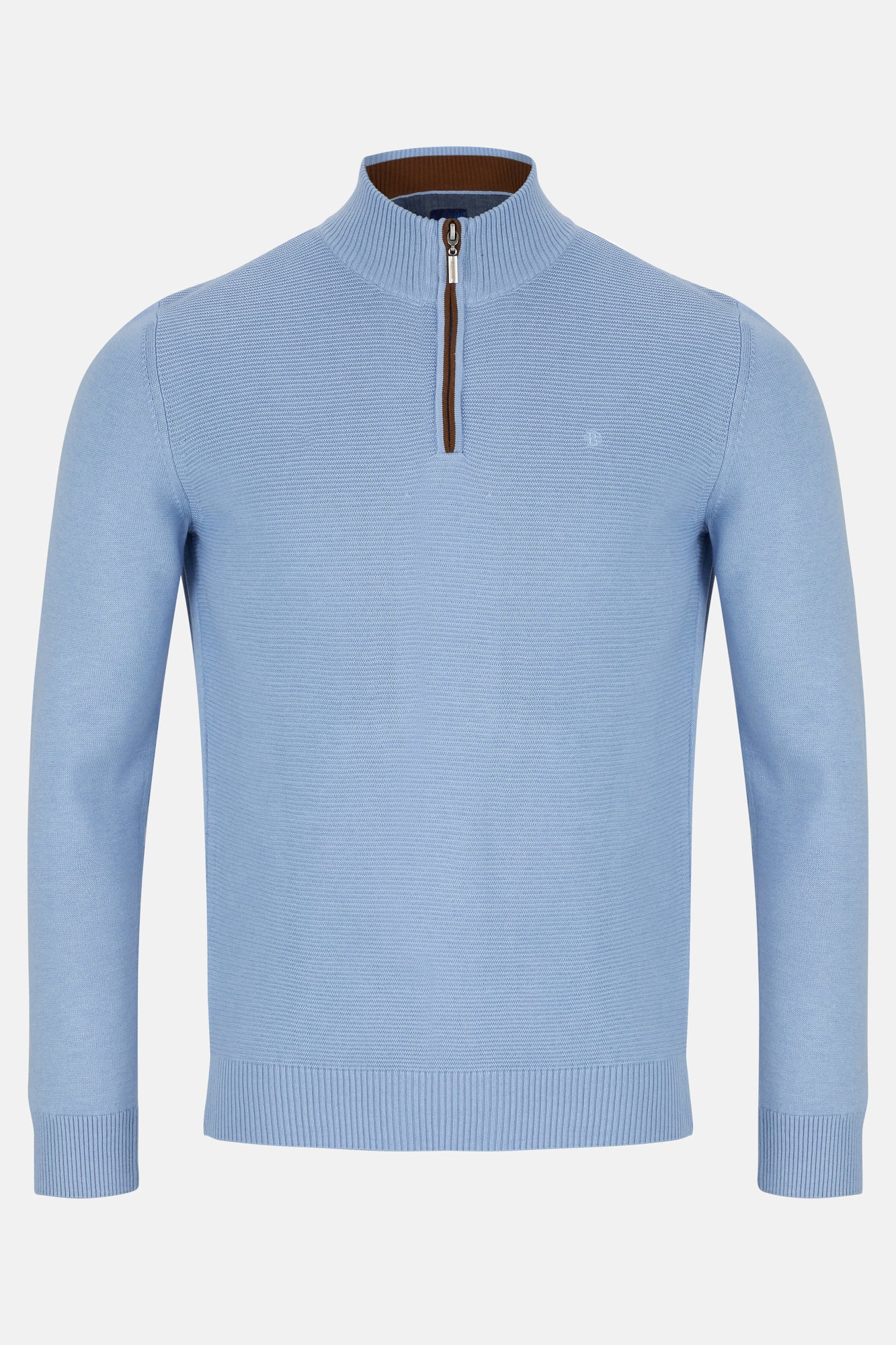 Errol Sky Qtr Zip Benetti Sweater 