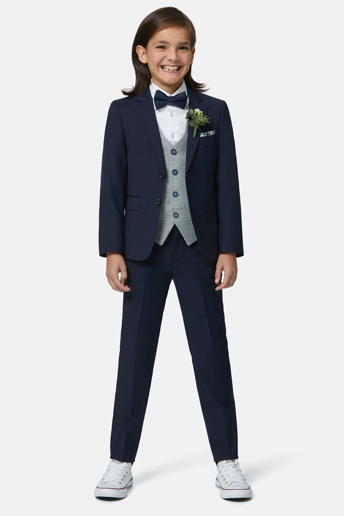 Harold Silver Boys Waistcoat 