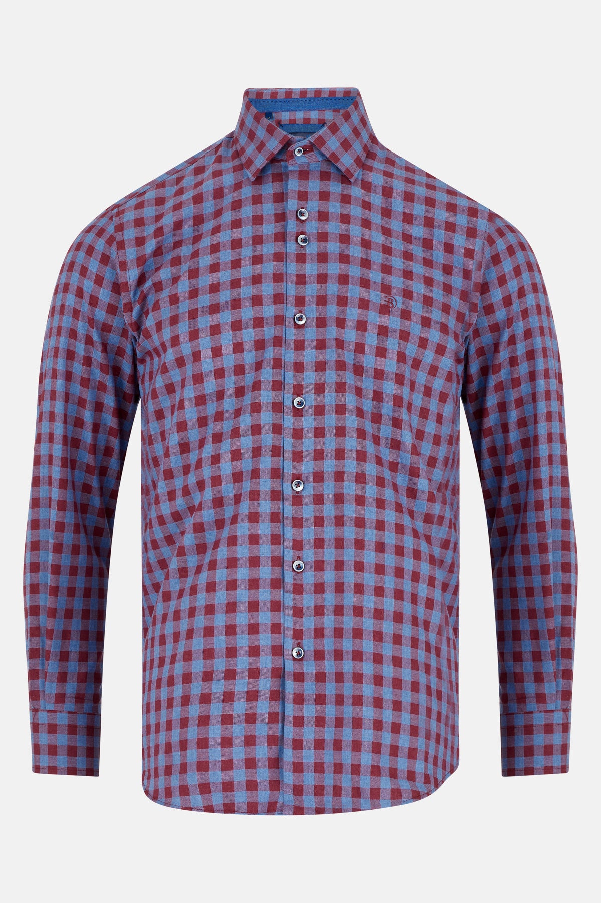 Lisbon Berry Check Shirt By Benetti Menswear 