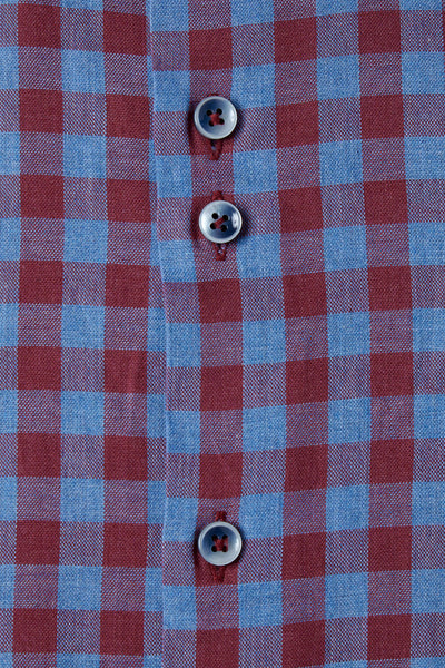 Lisbon Berry Check Shirt By Benetti Menswear