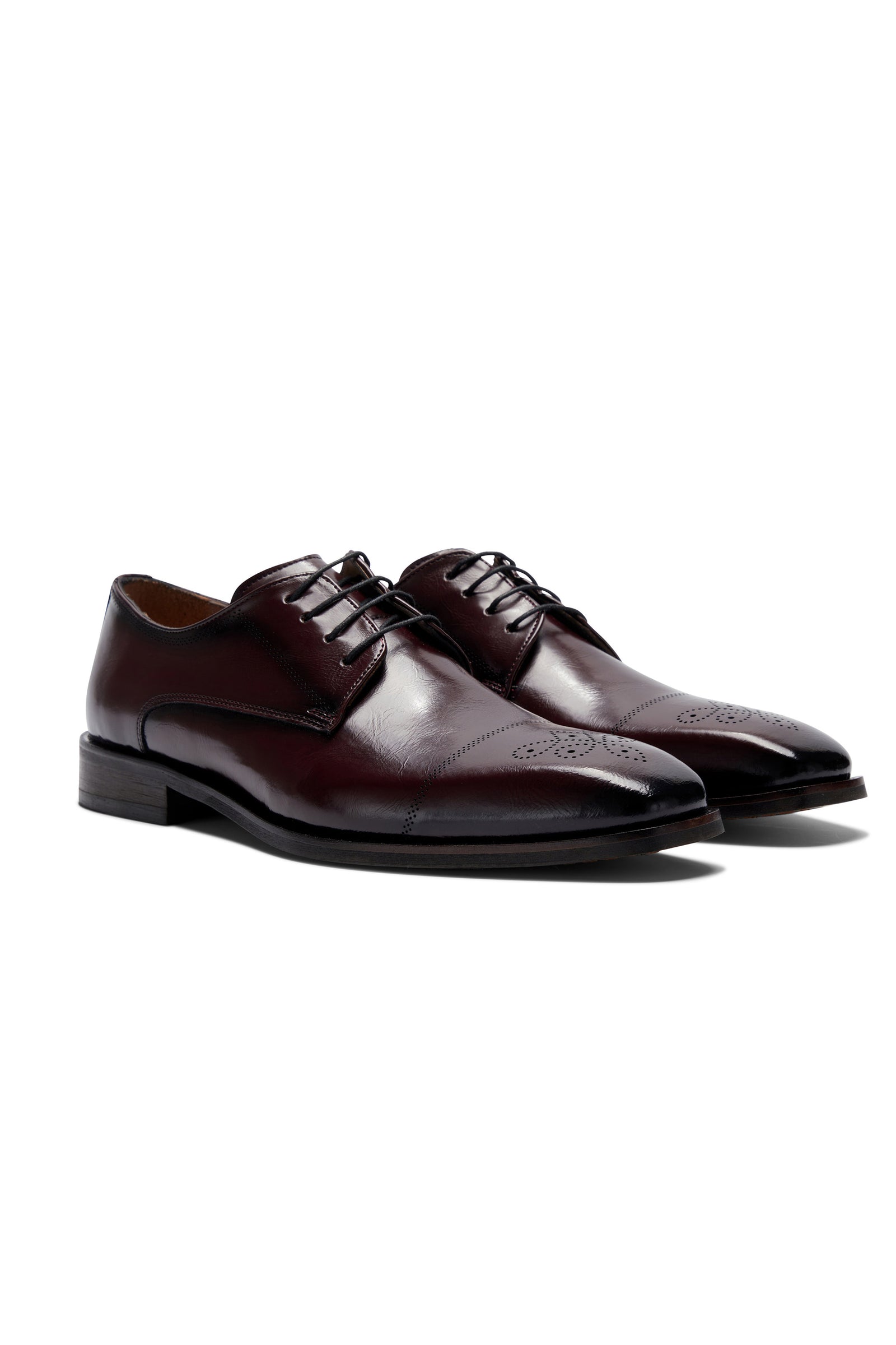 Louis Burgundy Shoe with Benetti Menswear