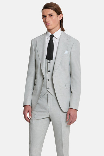 Napoli Silver 3 Piece Benetti Menswear Suit