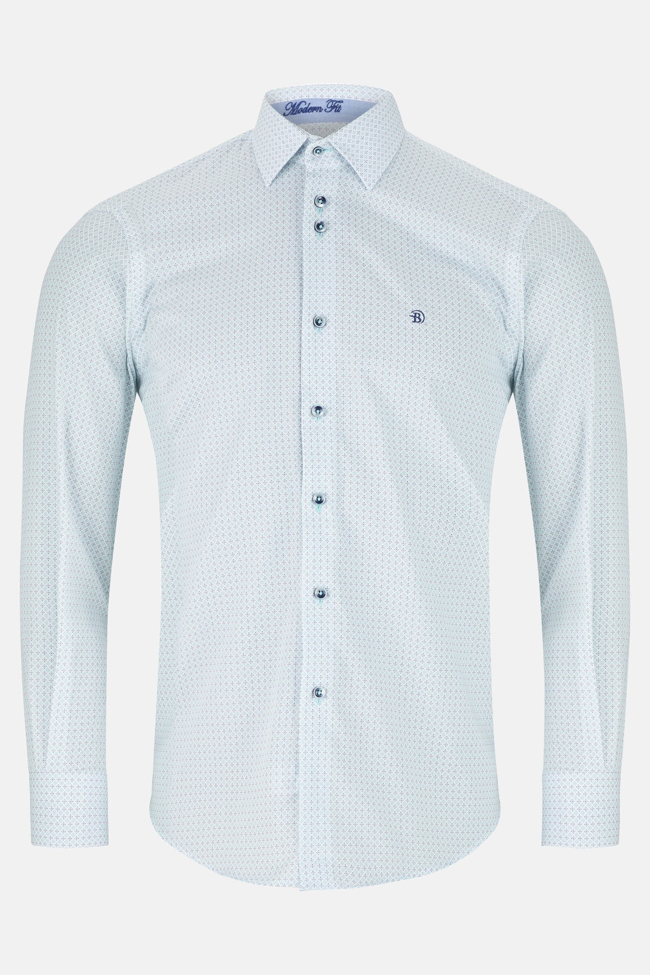 Sofia Mint Long Sleeve Benetti Shirt 