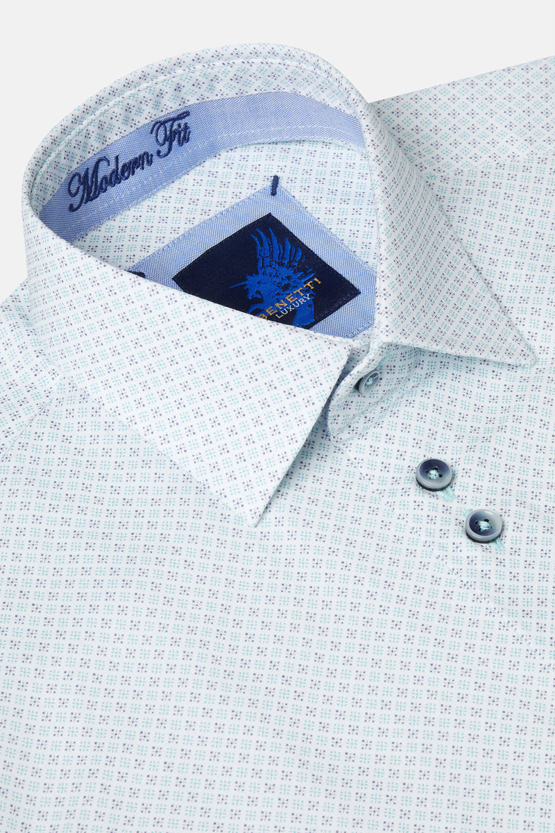 Sofia Mint Long Sleeve Benetti Shirt 